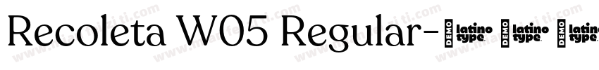 Recoleta W05 Regular字体转换